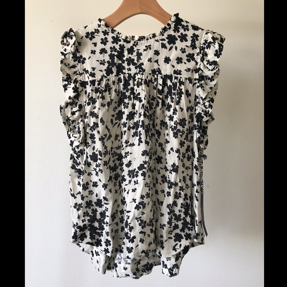 NWT ICONS Objects of Devotion Smock Ruffle Chiffon